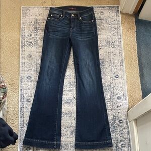 7 For All Mankind Deep Indigo Flare Jeans